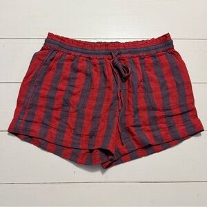 Urban Outfitters Striped Linen Blend Shorts